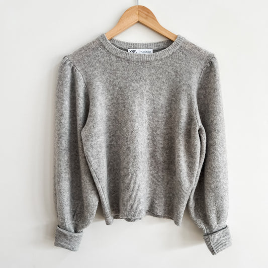Zara Puff Sleeve Knit Sweater (M)