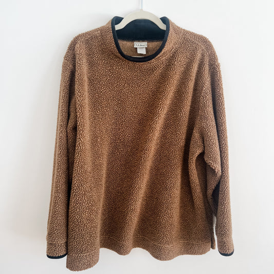 L.L Bean Faux Sherpa Sweater (XL)