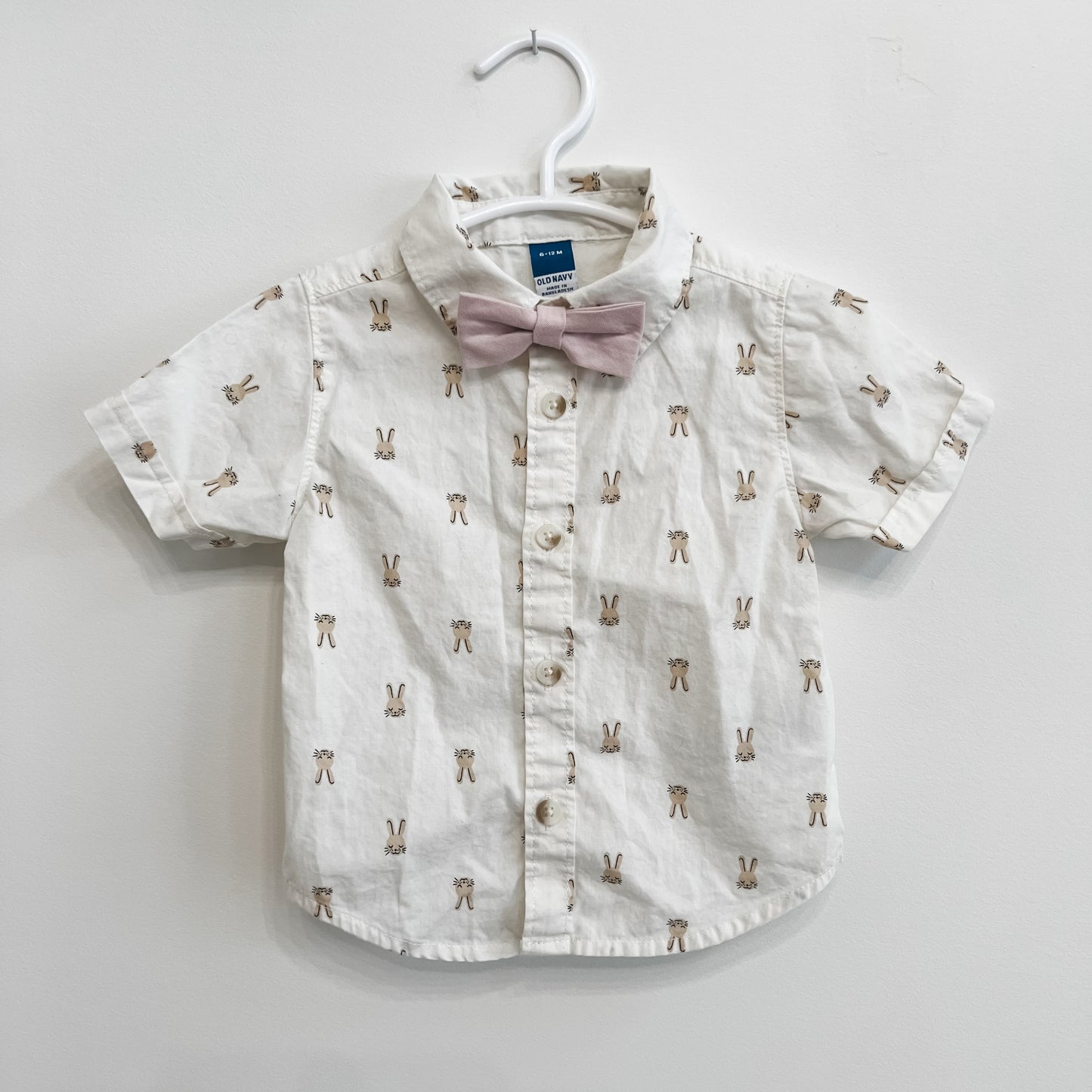 Old Navy Button Down Bunny Top (6-12)