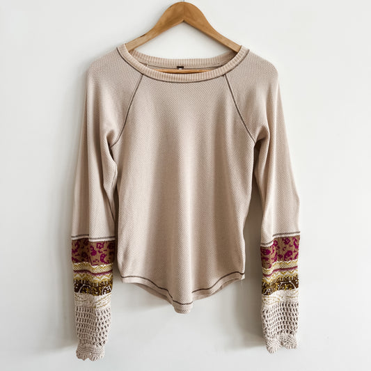 Free People In The Mix Cuff Top (XL)